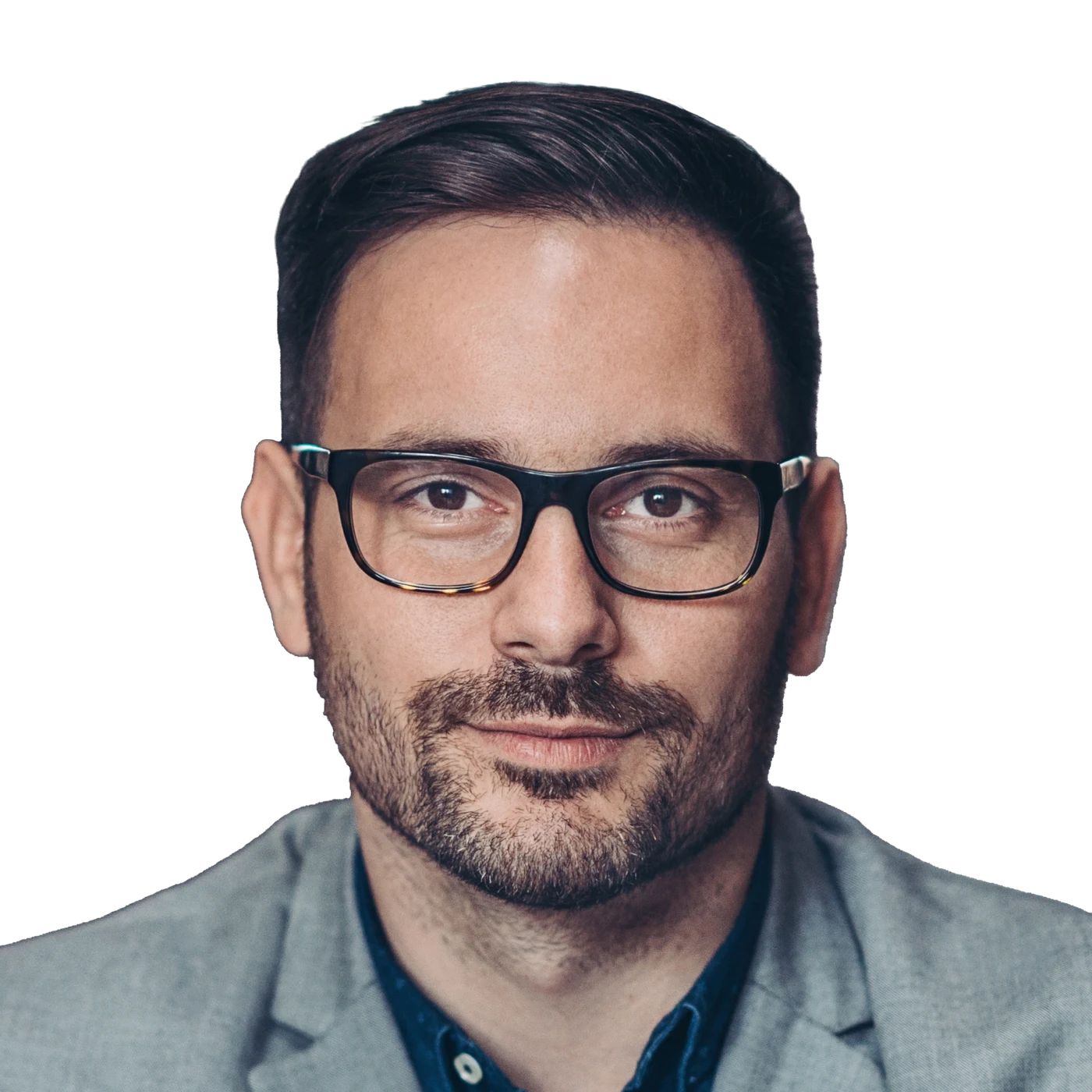 Beispielprofil: Mann mit klaren Gesichtsmerkmalen für die Profiling-Analyse